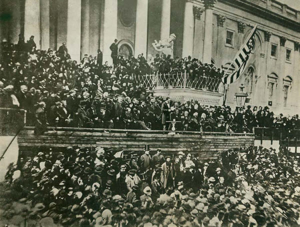 President Lincoln's Second Inauguration on March 4, 1865