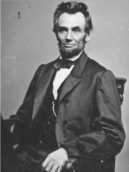 Photograph of Abraham Lincoln by Mathew B. Brady, Washington, DC, Friday, January 8, 1864.